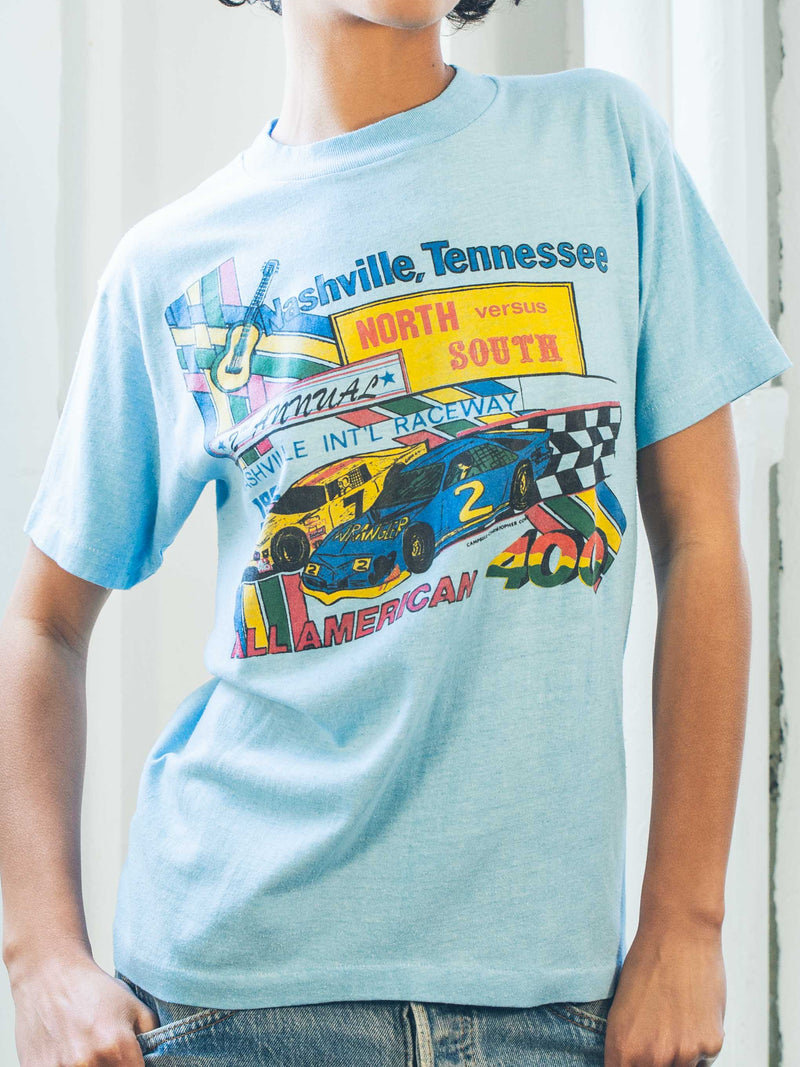 1982 Nashville North Versus South Racing Tee