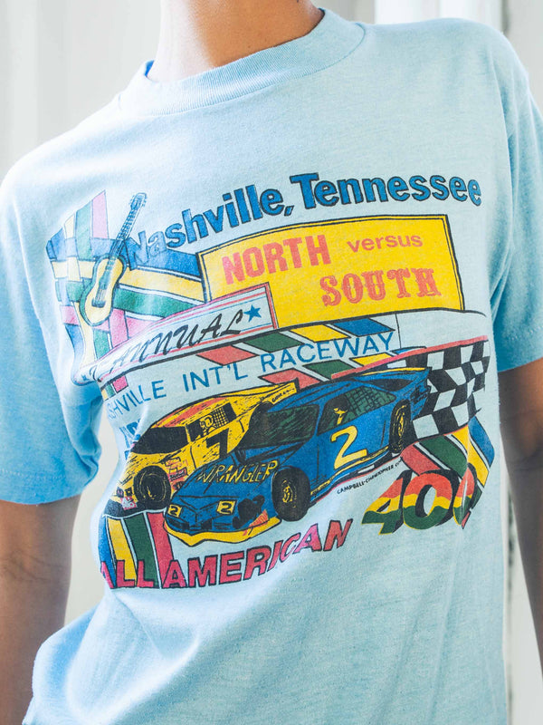 1982 Nashville North Versus South Racing Tee