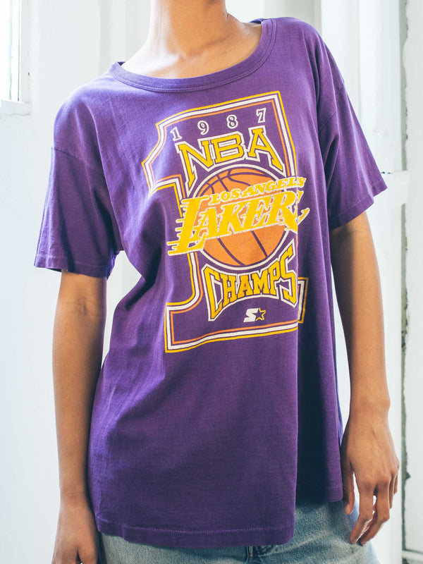 1987 Lakers Tee T-Shirt arcadeshops.com
