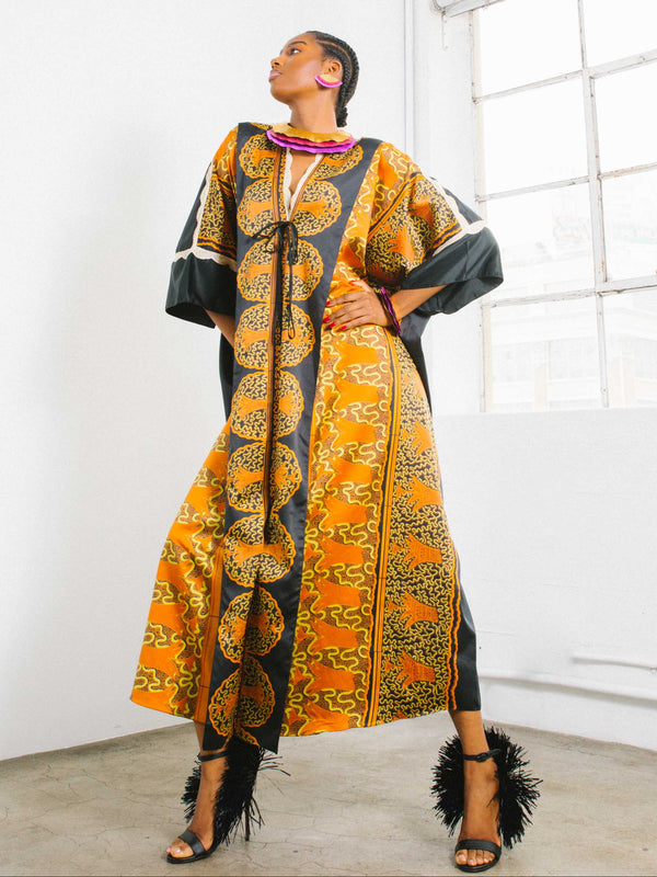 Zandra Rhodes Printed Caftan Dress arcadeshops.com