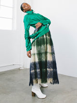 Romeo Gigli Emerald Wrap Sleeve Bandage Blouse Top arcadeshops.com