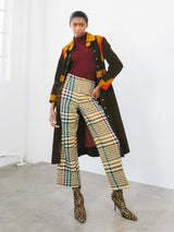 1970s Suede Applique Colorblock Coat Outerwear arcadeshops.com