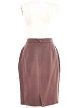 Thierry Mugler Tailored Chocolate Skirt Suit