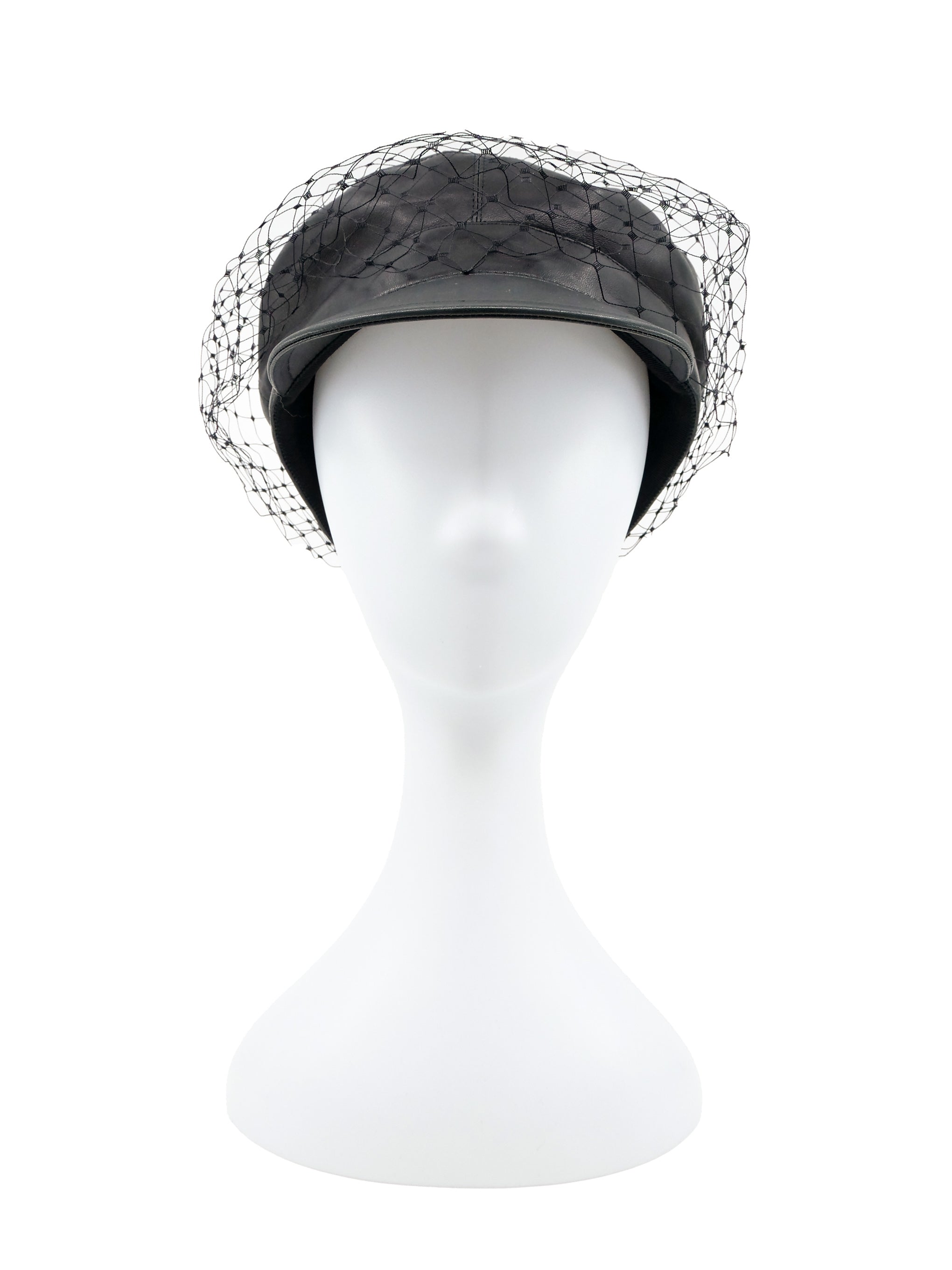 Christian Dior Leather Newsboy Cap