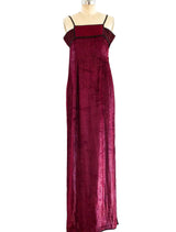 Geoffrey Beene Red Lurex Column Gown Dress arcadeshops.com