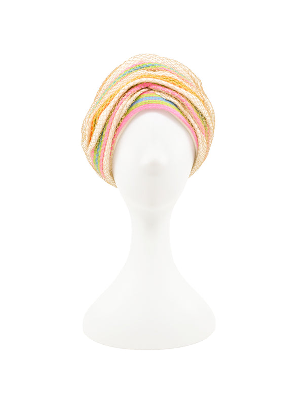 Christian Dior Rainbow Stripe Turban Accessory arcadeshops.com