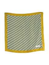 Christian Dior Chartreuse Oblique Logo Printed Scarf Accessory arcadeshops.com