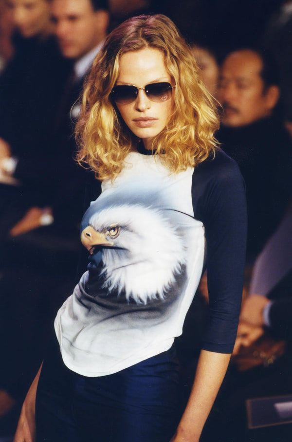 1999 Chloe Airbrushed Eagle Raglan Tee T-Shirt arcadeshops.com