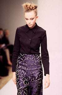 1997 Prada Satin Vine Print Skirt