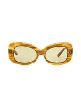 1960s Pierre Cardin Walnut Frame Sunglasses Accessory arcadeshops.com