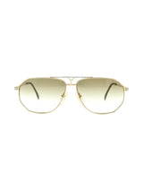 Yves Saint Laurent Chrome Frame Aviator Sunglasses Accessory arcadeshops.com