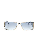Cazal Cutout Rectangular Shield Sunglasses Accessory arcadeshops.com