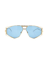 Cazal Model 956 Goldtone Cutout Sunglasses Accessory arcadeshops.com