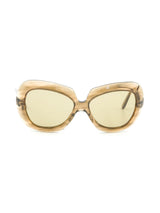 Pierre Cardin Brown Oversized Butterfly Sunglasses Accessory arcadeshops.com