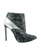 Saint Laurent Silver Snake Print Bootie, 35 Accessory arcadeshops.com