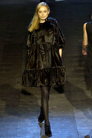 2006 Lanvin Fur Swing Coat Outerwear arcadeshops.com