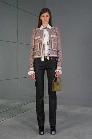 Balenciaga Houndstooth Tweed Cropped Jacket Jacket arcadeshops.com