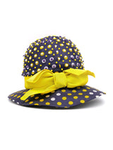 1960's Bead Embellished Polka Dot Hat Accessory arcadeshops.com