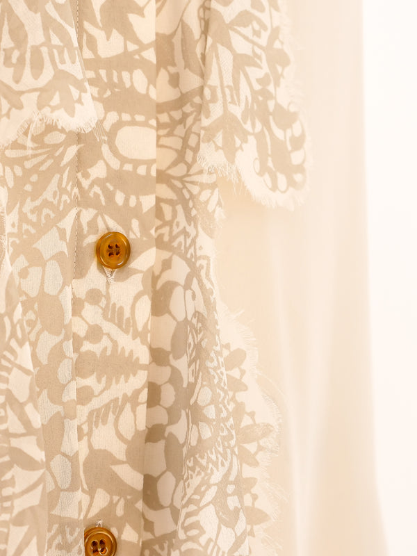 Vivienne Westwood Sleeveless Silk Chiffon Blouse Top arcadeshops.com