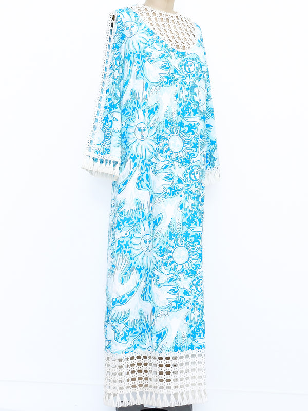 Lilly Pulitzer Celestial Printed Caftan Dress arcadeshops.com