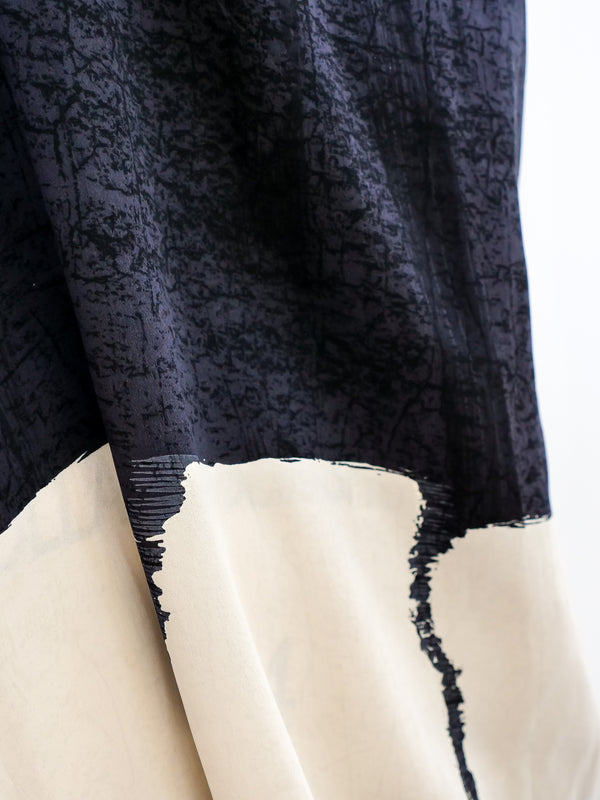 Gianni Versace Printed Silk Asymmetrical Dress Dress arcadeshops.com