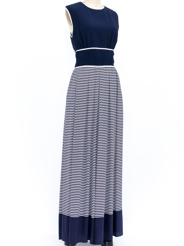 Carolyne Roehm Striped Palazzo Jumpsuit Ensemble Suit arcadeshops.com