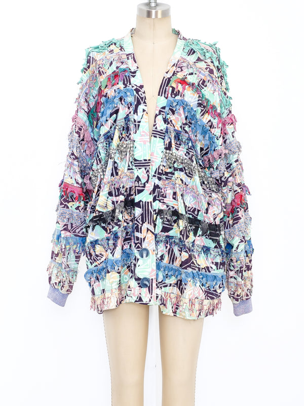 Paula Sweet Pastel Fringe Jacket Jacket arcadeshops.com