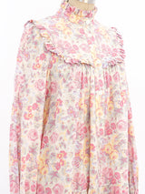 Laura Ashley Floral Flannel Shirt Dress Dress arcadeshops.com