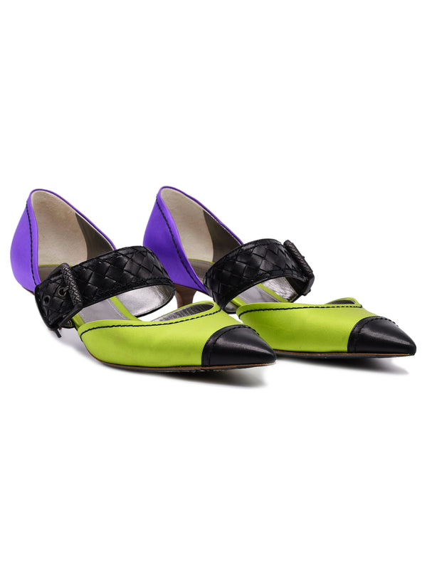 Bottega Veneta Colorblock Kitten Heel Accessory arcadeshops.com