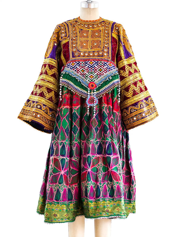 Afghani Embellished Dancing Dress Dress arcadeshops.com