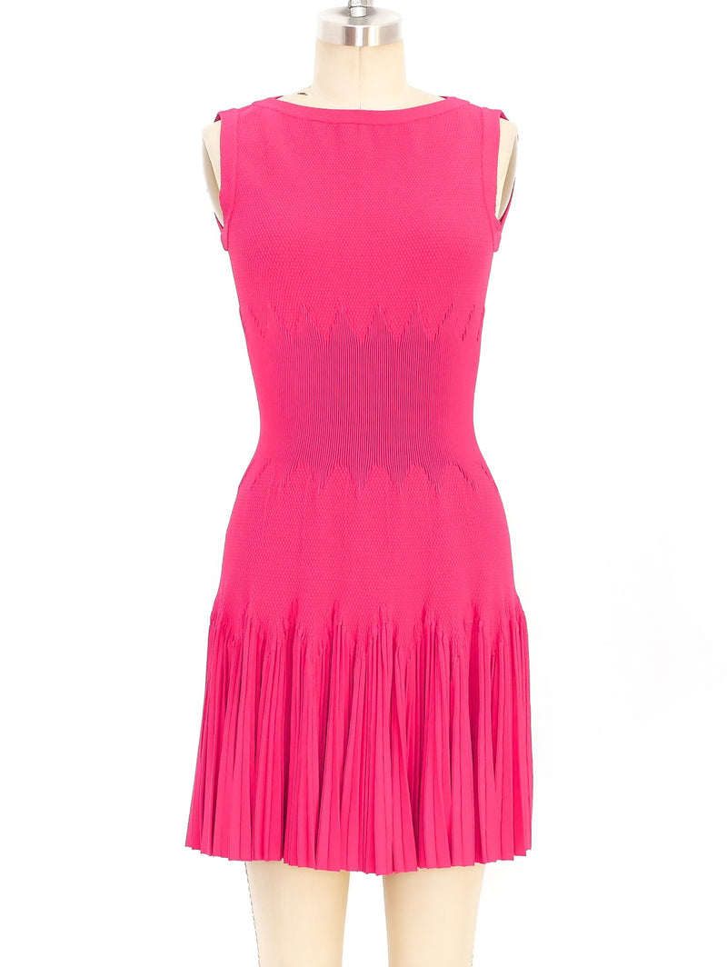 Alaia Fuchsia Sleeveless Dress Dress arcadeshops.com
