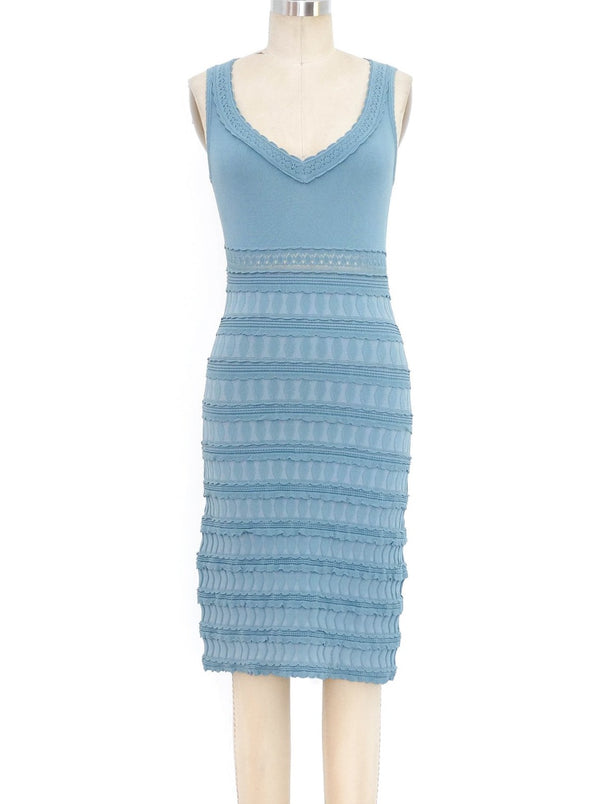 Alaia Ruffle Knit Bodycon Dress Dress arcadeshops.com