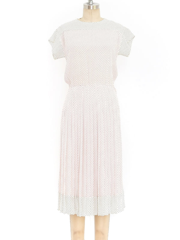 Albert Nipon Polka Dot Printed Dress Dress arcadeshops.com