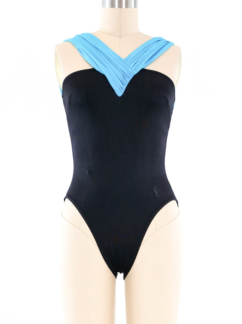 Yves Saint Laurent Colorblock Swimsuit Suit arcadeshops.com