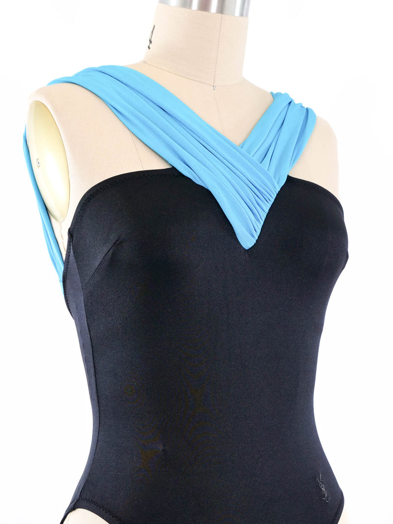 Yves Saint Laurent Colorblock Swimsuit Suit arcadeshops.com