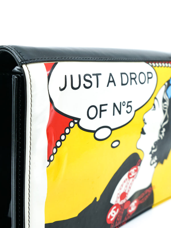 Chanel No 5 Leather Comic Clutch Bag Accessory arcadeshops.com