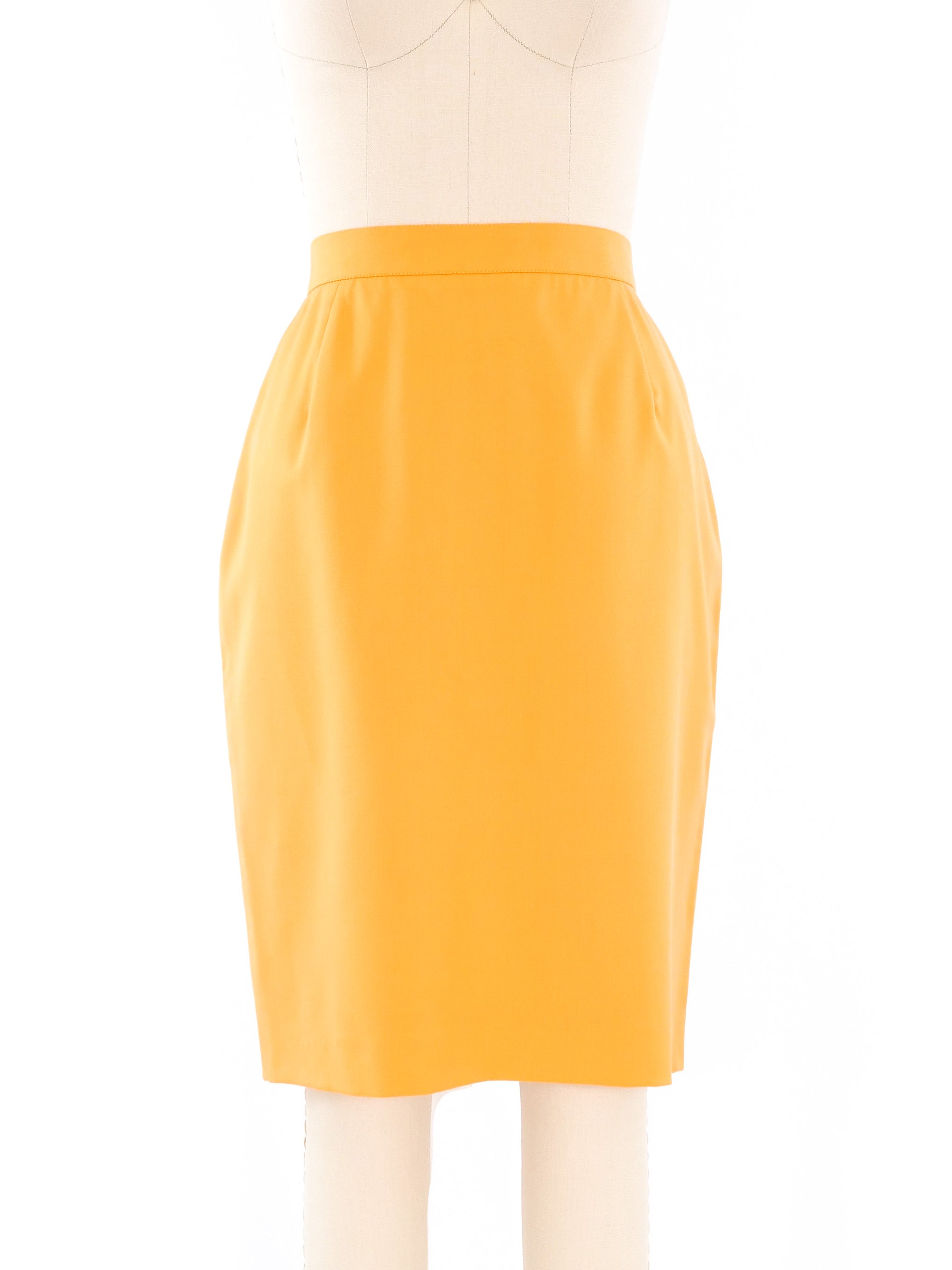 Versace orange outlet skirt