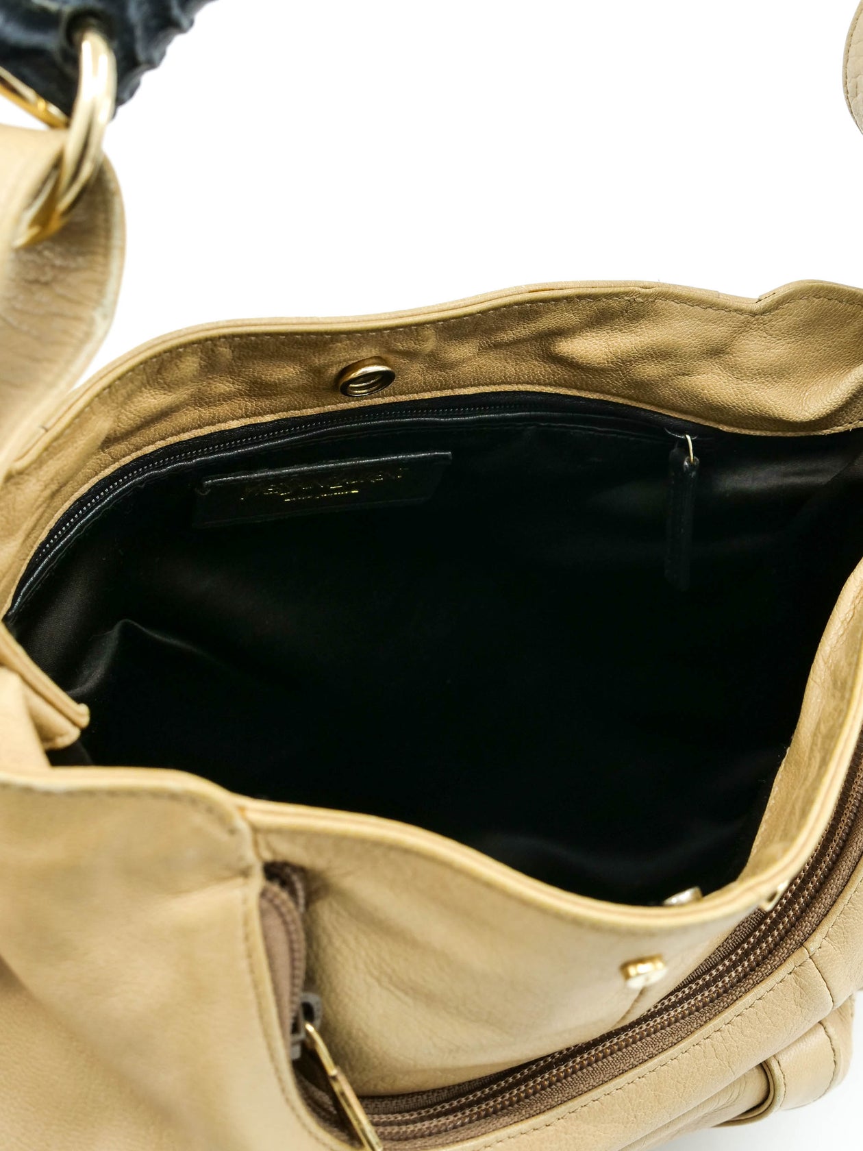 Yves Saint Laurent Ivory Leather Mombasa Bag at 1stDibs