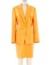 Gianni Versace Tangerine Skirt Suit Suit arcadeshops.com