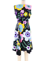 Pauline Trigere Floral Sleeveless Dress Dress arcadeshops.com