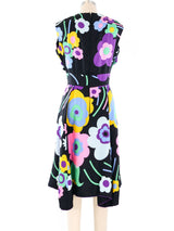 Pauline Trigere Floral Sleeveless Dress Dress arcadeshops.com
