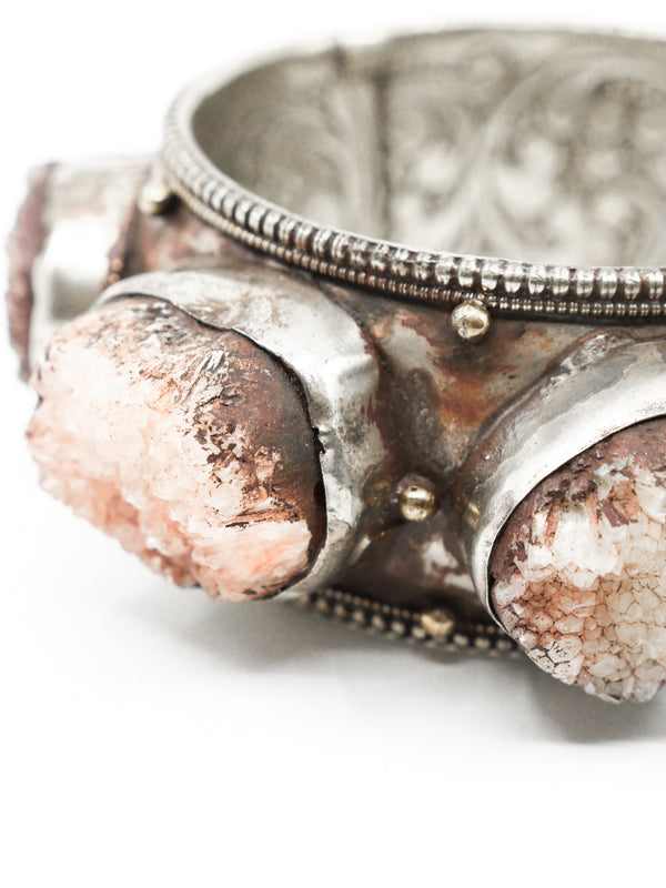 Druzy Crystal Studded Bangle Accessory arcadeshops.com