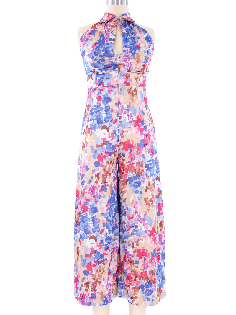 1970's Abstract Mosaic Printed Jumpsuit Jumpsuit arcadeshops.com