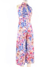 1970's Abstract Mosaic Printed Jumpsuit Jumpsuit arcadeshops.com