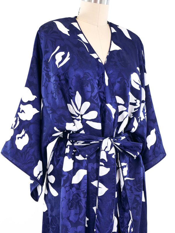 Mary McFadden Satin Wrap Style Robe Dress arcadeshops.com