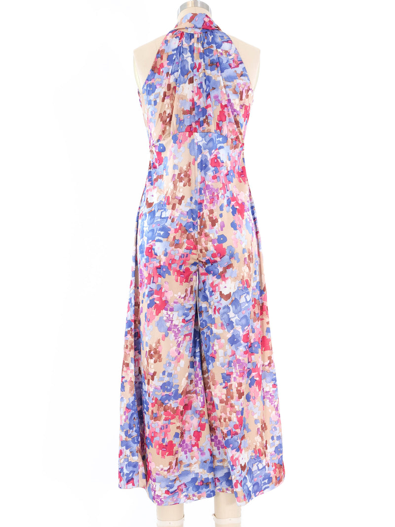 1970's Abstract Mosaic Printed Jumpsuit Jumpsuit arcadeshops.com