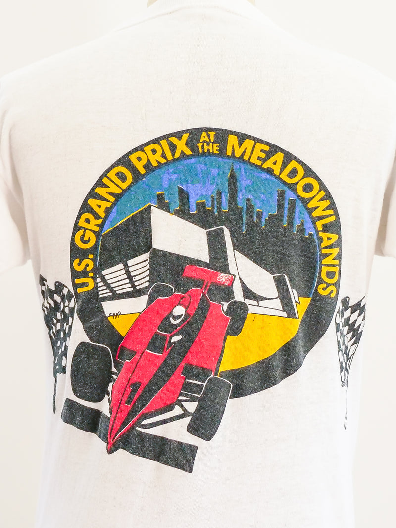 1985 US Grand Prix Graphic Tee T-shirt arcadeshops.com