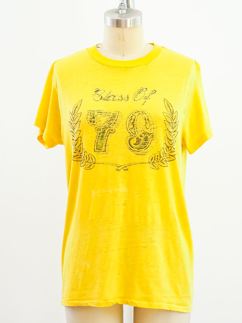 Class of 1979 Yellow Graphic Tee T-shirt arcadeshops.com