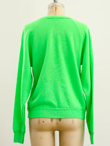 Neon Green Blank Sweatshirt T-shirt arcadeshops.com