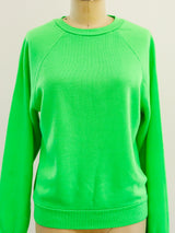 Neon Green Blank Sweatshirt T-shirt arcadeshops.com